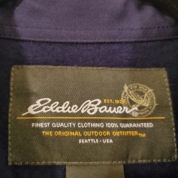 Eddie Bauer Flannel Shacket Shirt Men's Size M - Picture 6 of 7